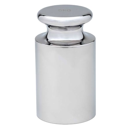 Globe Scientific Calibration Weight, 5kg, OIML Class F1, includes ISO 17025: 2017 Cert. of Calibration GB-F1-5KG-C